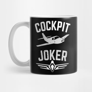 Cockpit Joker Pilot Airplane Aviator Flying Fun Mug